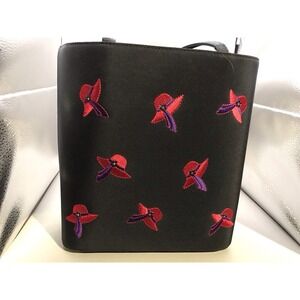 New Red Hat Society Purse  Red Hats Purple Ribbon Black Grandma Cottage